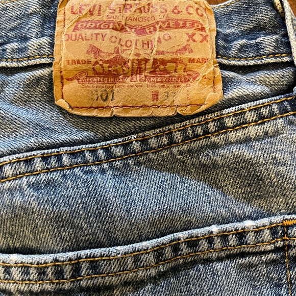 Vintage Levi’s 501 Original Fit Button Fly Jeans Mexico Medium Stonewash - Picture 8 of 16